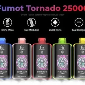Fumot Tornado 25000 Eu Ship Touch Screen Disposable Vape Online Store Puff 25k