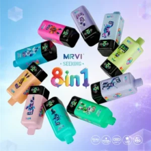 MRVI 160K Puffs Disposable Vape – SEEKING 10 Flavors 8 in 1 , 100mL E-Liquid Dual Mesh Coil Type-C Charging